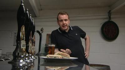 Matt Forde in pub