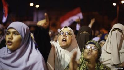 Pro-Morsi demonstrators