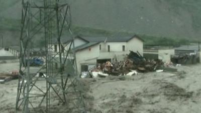 Homes damaged by floods