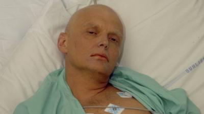 Alexander Litvinenko in hospital bed