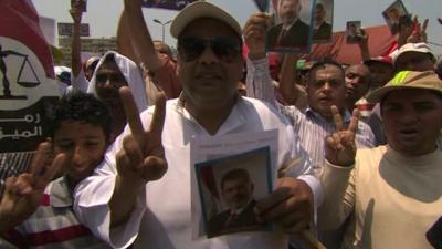 Morsi supporters in Cairo