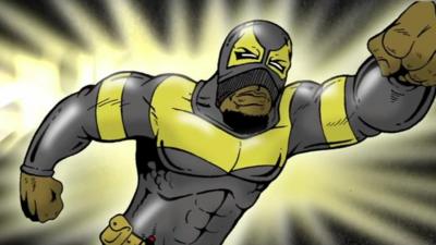 Cartoon of Phoenix Jones