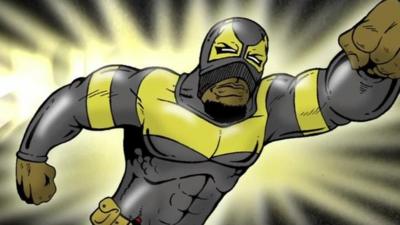 Cartoon of Phoenix Jones