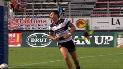 Tom Briscoe celebrates try