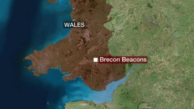 Brecon Beacons map