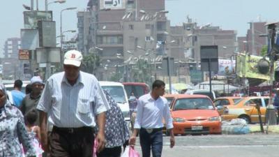 Busy street in Ismailia