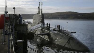 HMS Ambush in Faslane naval base