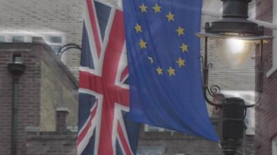 UK and EU flags