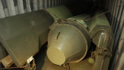 Alleged missile parts