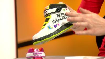 A shoe that children can customise themselves