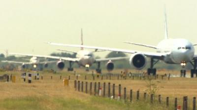 Planes at Heathrow