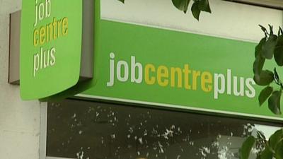 Sign outside job centre