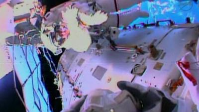Spacewalk at the International Space Station (ISS)