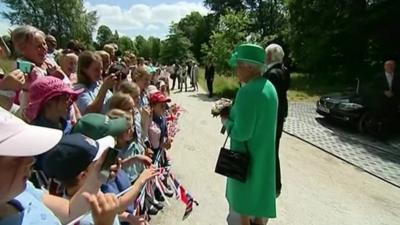 The Queen in Cumbria