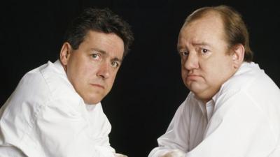 Griff Rhys Jones and Mel Smith