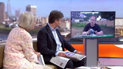 Kate Adie, Nick Watt and Robin Ince