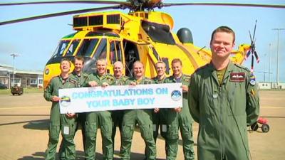 RAF colleagues of Fl Lt Wales at RAF Anglesey