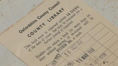 The copy of Regency Furniture returned to Oxford library 55 years late