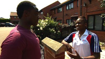 Nicola Adams and Ore Oduba