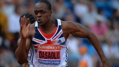 British sprinter James Dasaolu