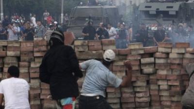 Barricade in Cairo