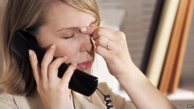 Woman on the phone