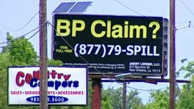 BP claim billboard