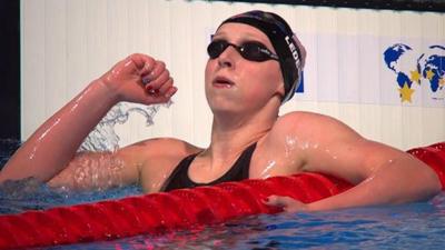 American Katie Ledecky breaks 1500m freestyle world record