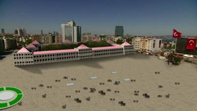 Designer's impression of Taksim Square