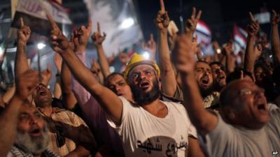 Supporters of former President Mohammed Morsi