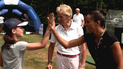 Louise Hazel meets the next generation of female golfers