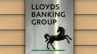 BBC graphic showing Lloyds logo