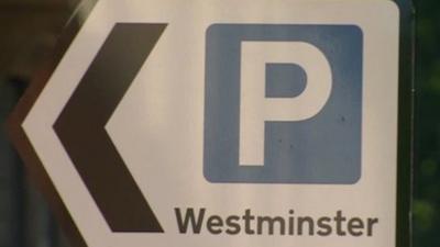 Westminster parking sign