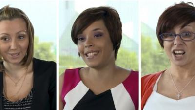 Composite of Amanda Knight, Gina DeJesus and Michelle Knight