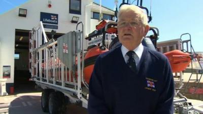 Alf Pritchard of the RNLI Trearddur Bay