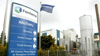 Fonterra's Hautapu dairy factory in the Waikato, New Zealand
