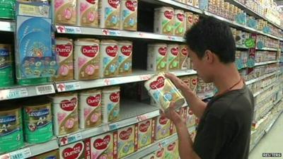 Chinese consumers are unhappy about the contamination and many say that they have lost faith in imported milk products