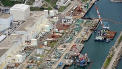 Aerial photo taken on 9 July 2013 of the Fukushima Dai-ichi nuclear power plant in Okuama, Fukushima prefecture, northern Japan