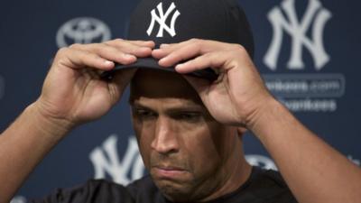 New York Yankees' Alex Rodriguez at a news conference in Chicago on Monday 5 August 2013