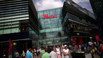 Shoppers at Westfield shopping centre, Stratford