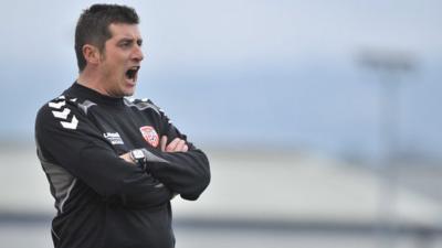 Derry City manager Declan Devine