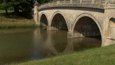 The grounds at Burghley House