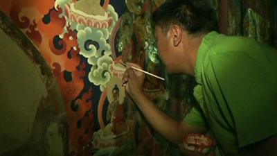 Centuries-old murals are being restored