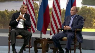 US President Barack Obama and Russian President Vladimir Putin