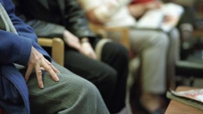 Patients waiting to see a doctor