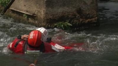 River rescue training