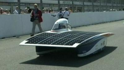 Solar powered car