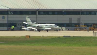 Plane at RAF Northolt