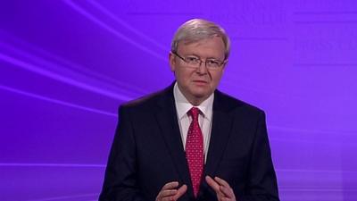 Australian Prime Minister Kevin Rudd