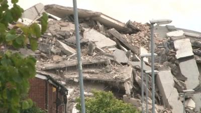 demolished Hull tower block